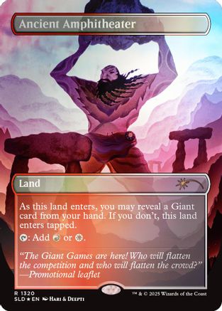 Ancient Amphitheater (Rainbow Foil) (SLD-1320) - Secret Lair Drop Series Foil