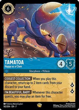 Tamatoa - Happy as a Clam (162/204) - Archazias Island Cold Foil