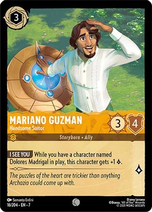 Mariano Guzman - Handsome Suitor (16/204) - Archazias Island Cold Foil