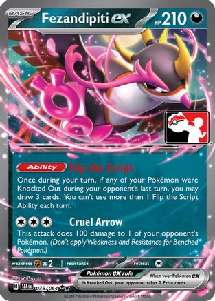 Fezandipiti ex 038/064  - Holofoil Prize Pack Series Cards - Double Rare
