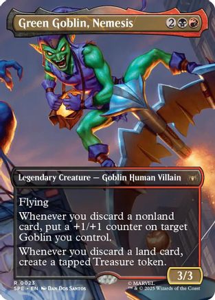 Green Goblin, Nemesis (Borderless) (SPE-023) - Marvel's Spider-Man: Eternal-Legal Foil