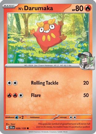 N's Darumaka 026/159  SV09 Journey Together - Common