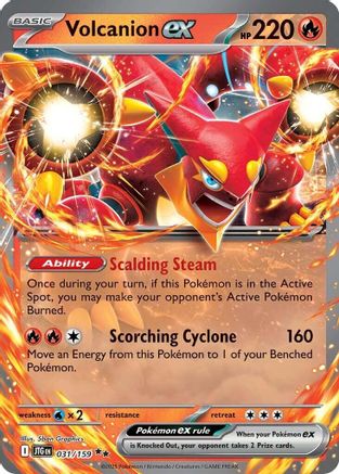 Volcanion ex 031/159  - Holofoil SV09 Journey Together - Double Rare