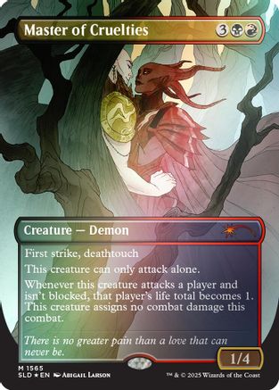 Master of Cruelties (Rainbow Foil) (SLD-1565) - Secret Lair Drop Series Foil