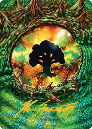 Forest Art Card (32/54) (Gold-Stamped Signature) (AATDM-032) - Art Series: Tarkir: Dragonstorm