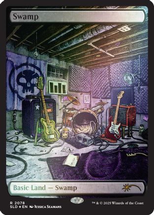 Swamp (2078) (Rainbow Foil) (SLD-2078) - Secret Lair Drop Series Foil