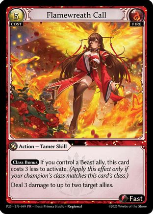 Flamewreath Call (049) - Promotional Cards