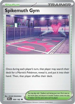 Spikemuth Gym 169/182  - Reverse Holofoil SV10 Destined Rivals - Uncommon