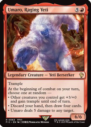 Umaro, Raging Yeti (FIC-063) - Commander: FINAL FANTASY