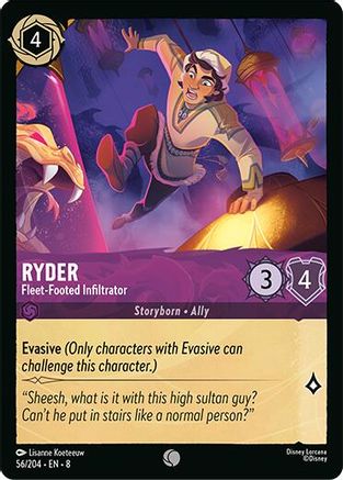 Ryder - Fleet-Footed Infiltrator (56/204) - Reign of Jafar Cold Foil