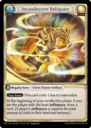 Incandescent Reliquary (012) - Promotional Cards Foil