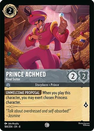 Prince Achmed - Rival Suitor (184/204) - Reign of Jafar Cold Foil