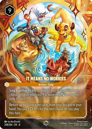 It Means No Worries (Enchanted) (208/204) - Reign of Jafar Holofoil