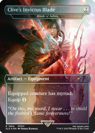 Clive's Invictus Blade - Blade of Selves (Rainbow Foil) (SLD-1864) - Secret Lair Drop Series Foil