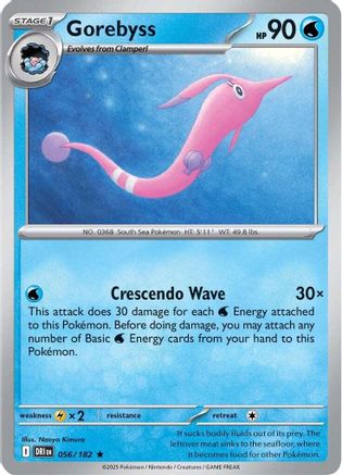 Gorebyss 056/182  - Reverse Holofoil SV10 Destined Rivals - Rare