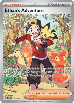 Ethan's Adventure 236/182  - Holofoil SV10 Destined Rivals - Special Illustration Rare