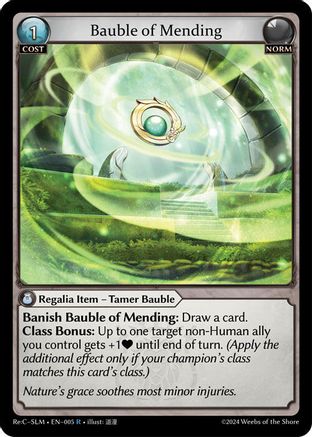 Bauble of Mending (005) - Silvie Slime Sovereign Re Collection Lite Foil