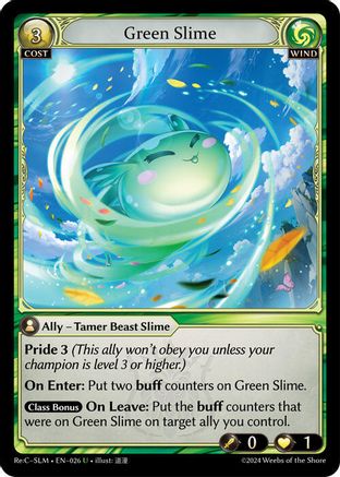 Green Slime (026) - Silvie Slime Sovereign Re Collection Lite