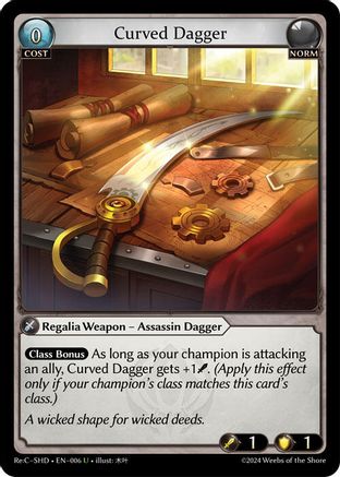 Curved Dagger (006) - Tristan Shadowdancer ReCollection Lite