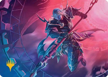 Estinien Varlineau Art Card (Gold-Stamped Planeswalker Symbol) (AAFIN-028) - Art Series: FINAL FANTASY