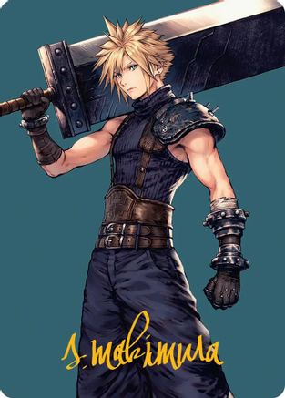 Cloud, Ex-SOLDIER Art Card (Gold-Stamped Signature) (AAFIN-050) - Art Series: FINAL FANTASY