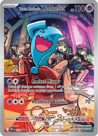Team Rocket's Wobbuffet 203  - Holofoil SV Scarlet & Violet Promo Cards - Promo