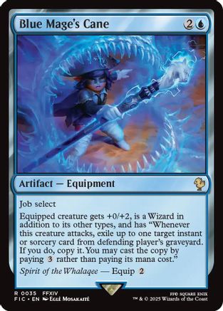Blue Mage's Cane (Surge Foil) (FIC-035) - Commander: FINAL FANTASY Foil
