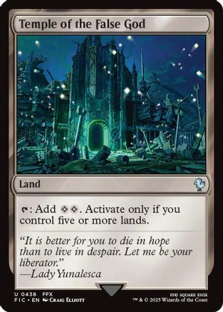 Temple of the False God (Surge Foil) (FIC-438) - Commander: FINAL FANTASY Foil
