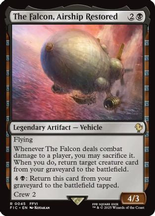 The Falcon, Airship Restored (Surge Foil) (FIC-045) - Commander: FINAL FANTASY Foil