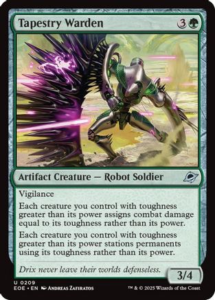 Tapestry Warden 209  Edge of Eternities - Uncommon