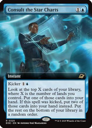 Consult the Star Charts (Extended Art) (EOE-325) - Edge of Eternities Foil