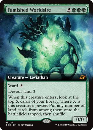 Famished Worldsire (Extended Art) (EOE-341) - Edge of Eternities Foil
