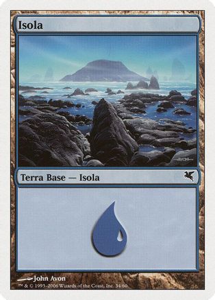 Island (Italian) - "Isola" (H34) (PSAL-H34) - Magic Encyclopedia 2005 (Salvat/Hachette)