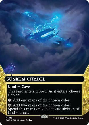 Sunken Citadel (0131) (Borderless) (Galaxy Foil) (EOS-131) - Edge of Eternities: Stellar Sights Foil