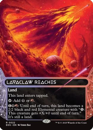 Lavaclaw Reaches (0022) (Borderless) (EOS-022) - Edge of Eternities: Stellar Sights