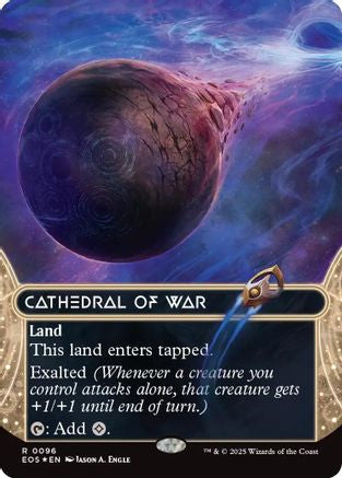 Cathedral of War (0096) (Borderless) (Galaxy Foil) (EOS-096) - Edge of Eternities: Stellar Sights Foil