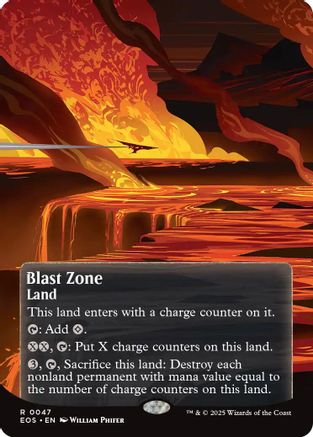 Blast Zone (0047) (Borderless) (EOS-047) - Edge of Eternities: Stellar Sights