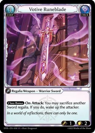 Votive Runeblade (038) - Distorted Reflections