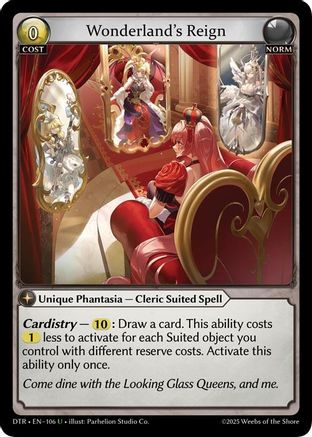 Wonderland's Reign (106) - Distorted Reflections Foil