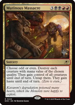 Mutinous Massacre (PPEOE-222) - Promo Pack: Edge of Eternities