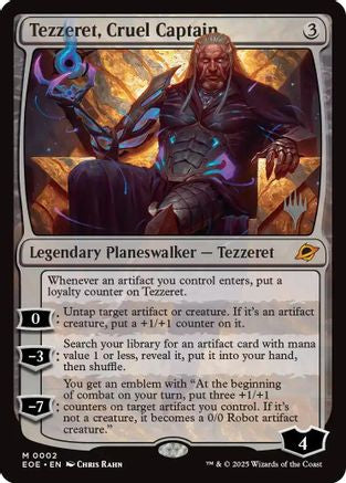 Tezzeret, Cruel Captain (PPEOE-002) - Promo Pack: Edge of Eternities Foil