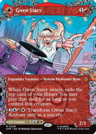 Gwen Stacy (0209) (Borderless) (SPM-209) - Marvel's Spider-Man Foil