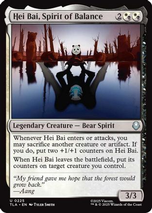 Hei Bai, Spirit of Balance (TLA-225) - Avatar: The Last Airbender Foil