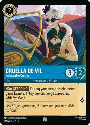 Cruella De Vil - Fashionable Cruiser (145/204) - Fabled