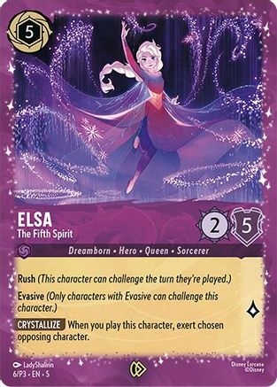 Elsa - The Fifth Spirit (6/P3) - Disney Lorcana Promo Cards Holofoil