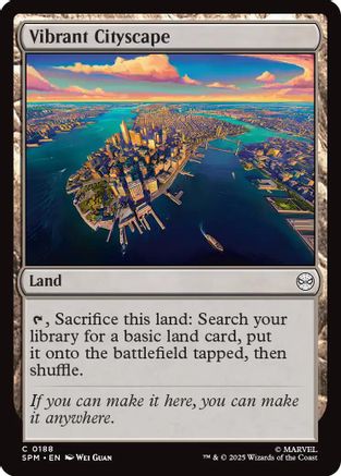 Vibrant Cityscape (SPM-188) - Marvel's Spider-Man Foil