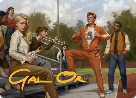 Flash Thompson, Spider-Fan Art Card (Gold-Stamped Signature) (AASPM-001) - Art Series: Marvel's Spider-Man