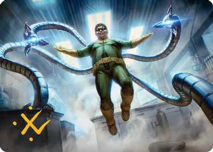 Doctor Octopus, Master Planner Art Card (25/54) (Gold-Stamped Signature) (AASPM-025) - Art Series: Marvel's Spider-Man