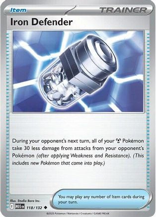 Iron Defender 118/132  ME01 Mega Evolution - Uncommon