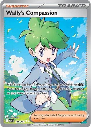 Wally's Compassion 176/132  - Holofoil ME01 Mega Evolution - Ultra Rare